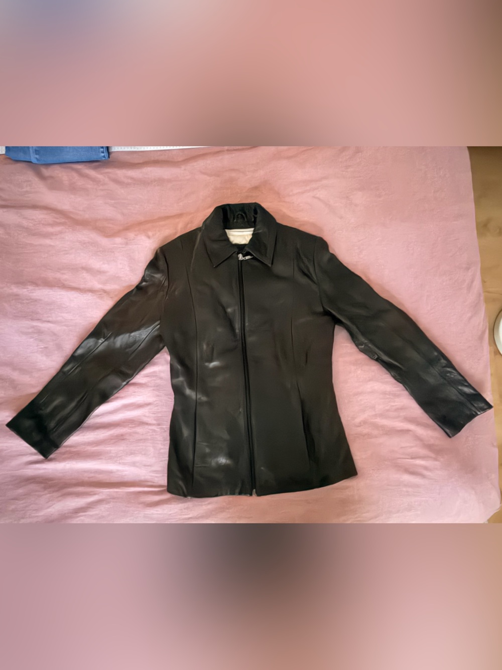 Wilsons Leather Black Zip-Front Women’s Leather Jacket